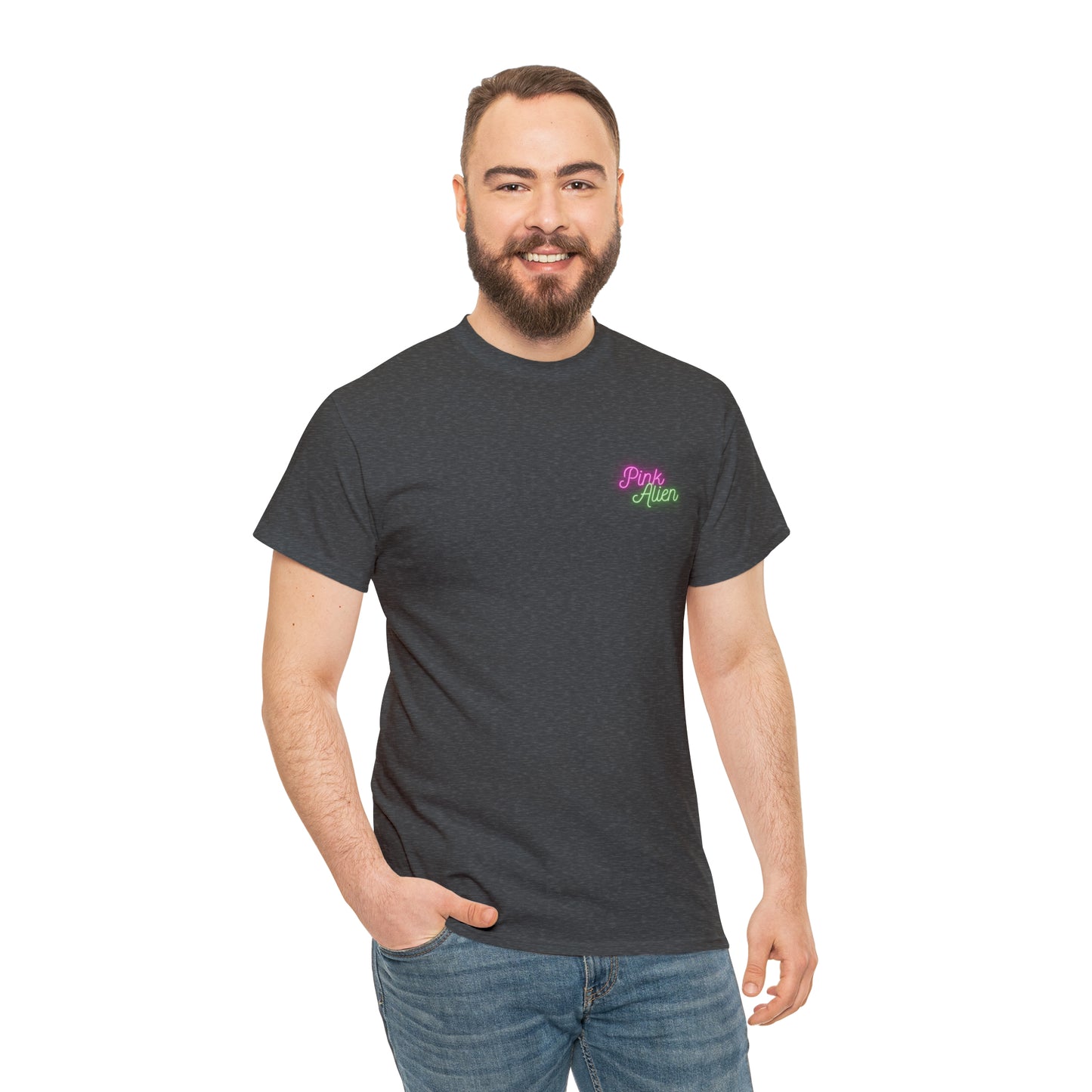 Pink Alien Retro Planet Tee