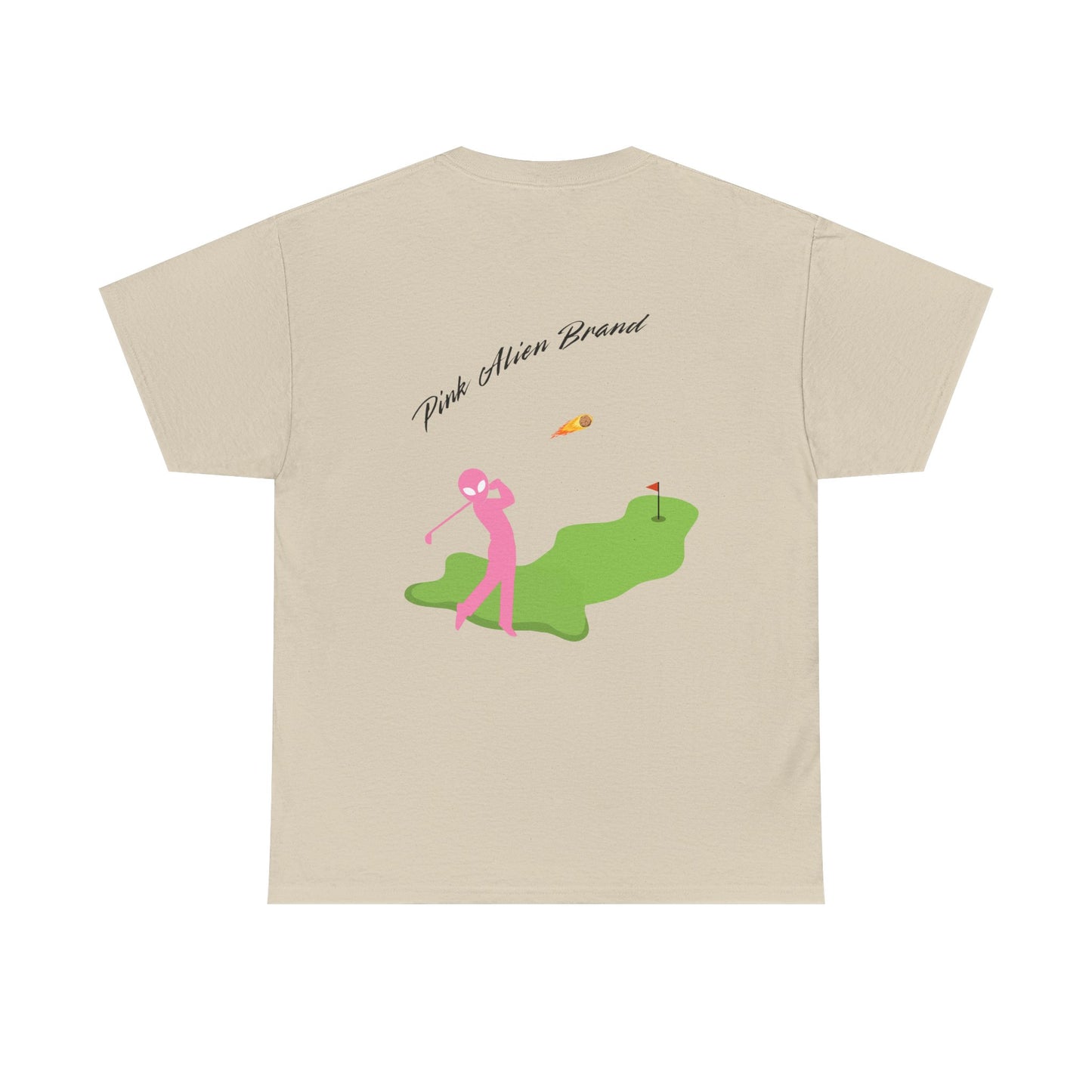 Pink Alien Golfing Tee