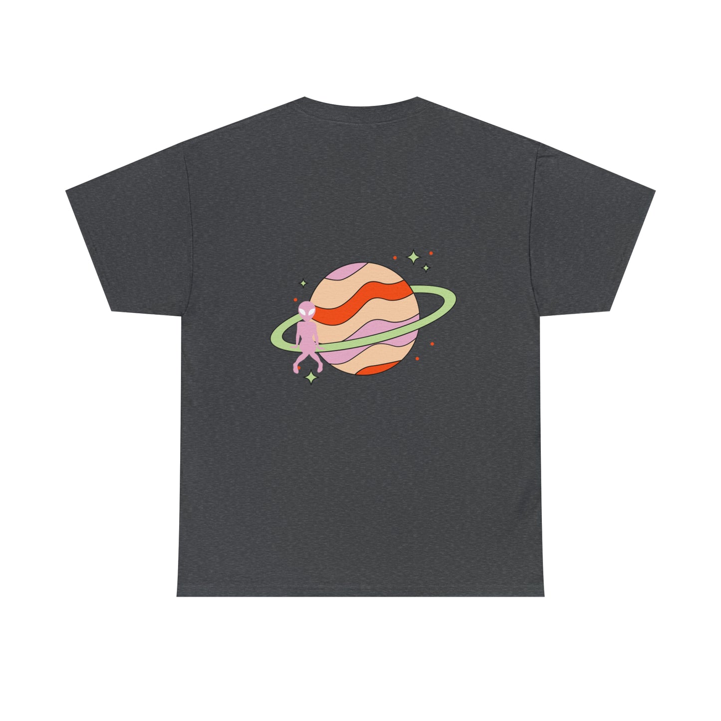Pink Alien Retro Planet Tee