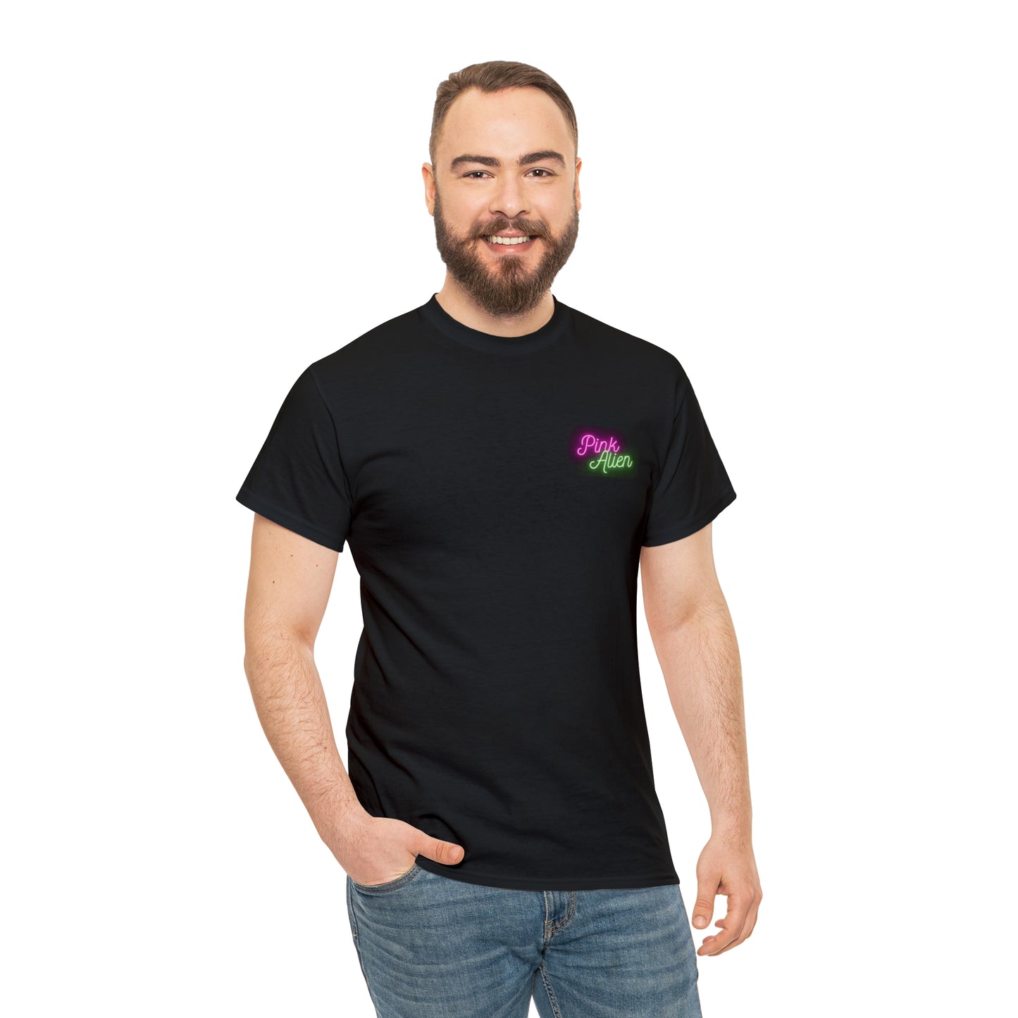 Pink Alien Retro Planet Tee