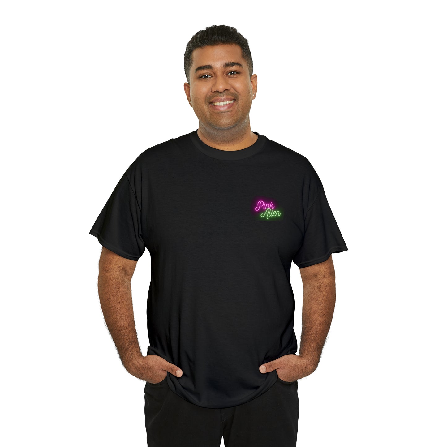 Pink Alien Retro Planet Tee