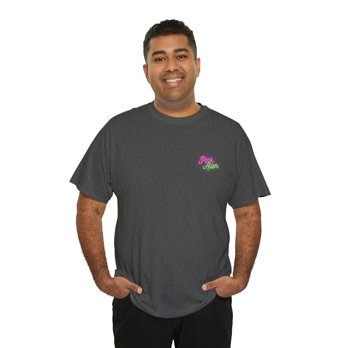 Pink Alien Retro Planet Tee