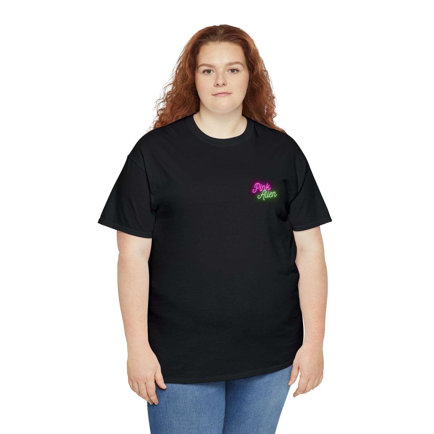 Pink Alien Retro Planet Tee