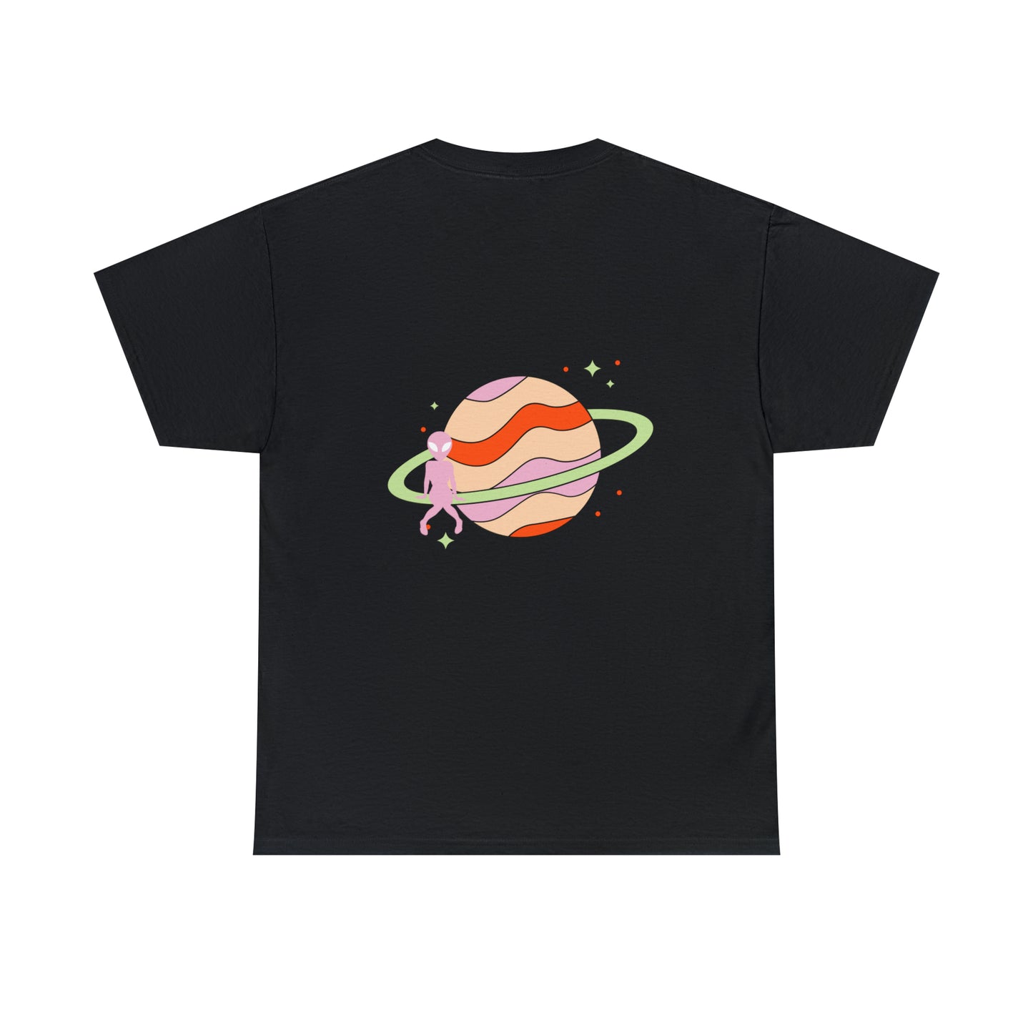 Pink Alien Retro Planet Tee