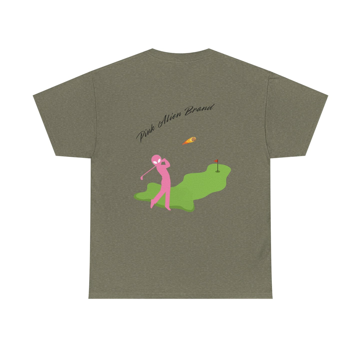Pink Alien Golfing Tee