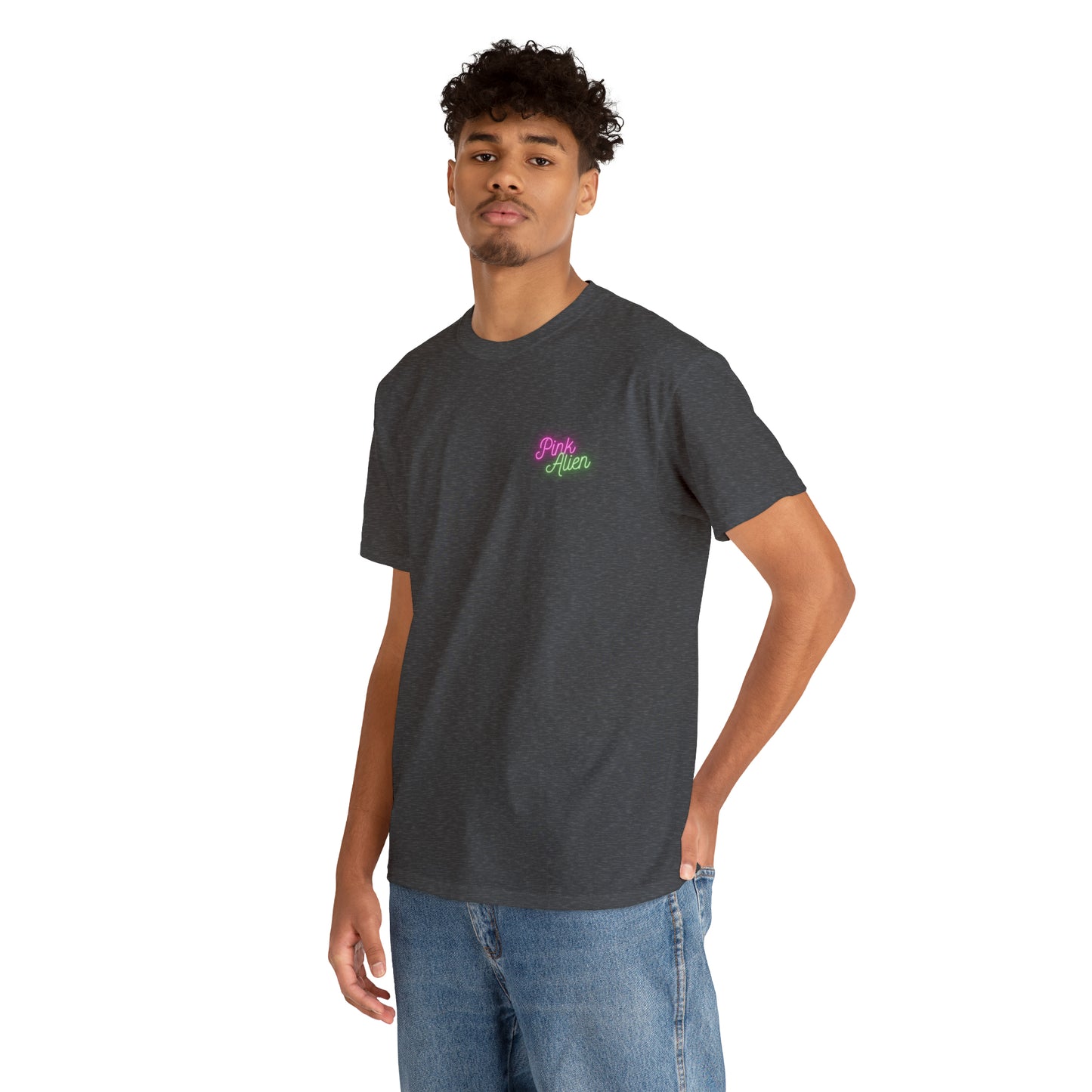 Pink Alien Retro Planet Tee