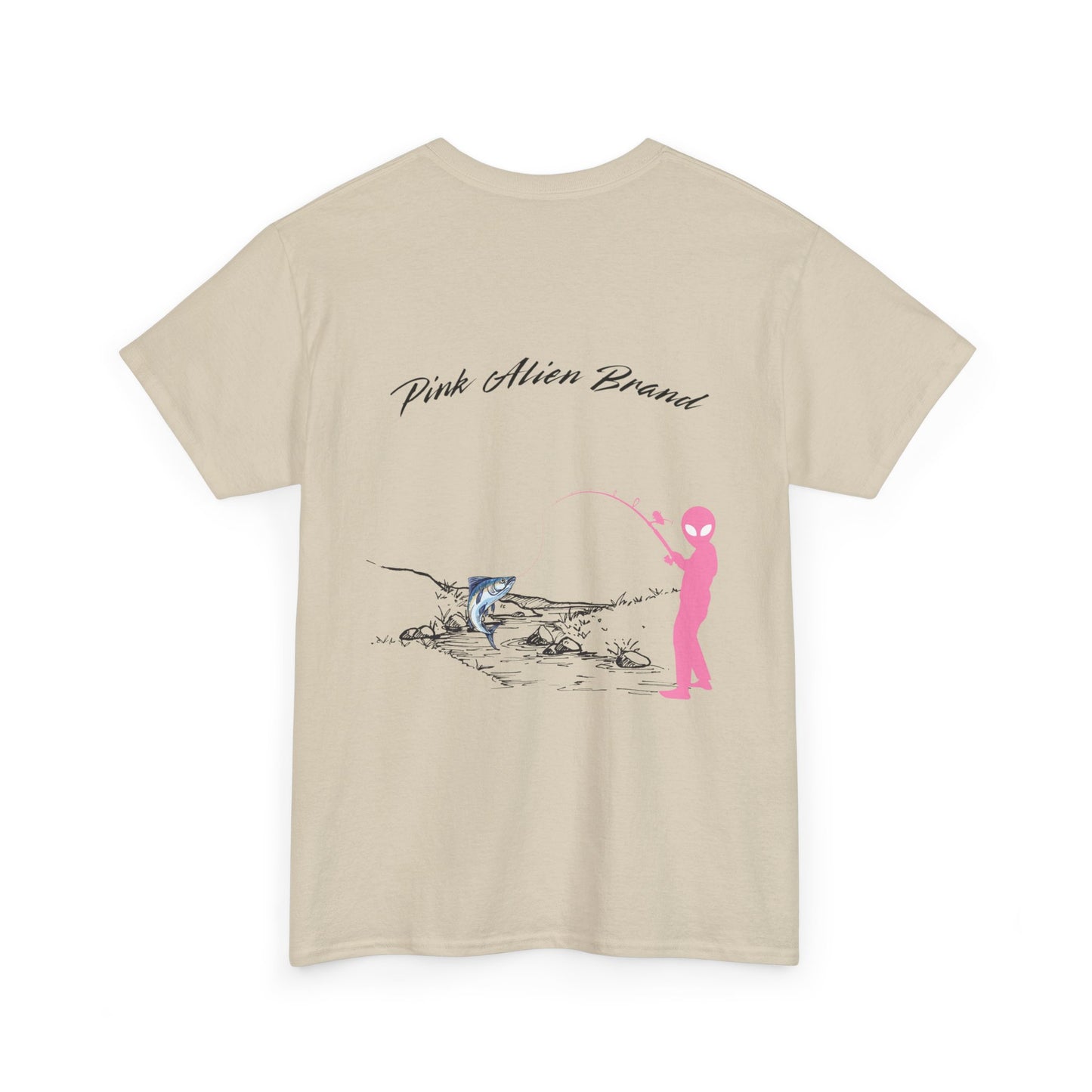 Pink Alien Brand Fishing Tee