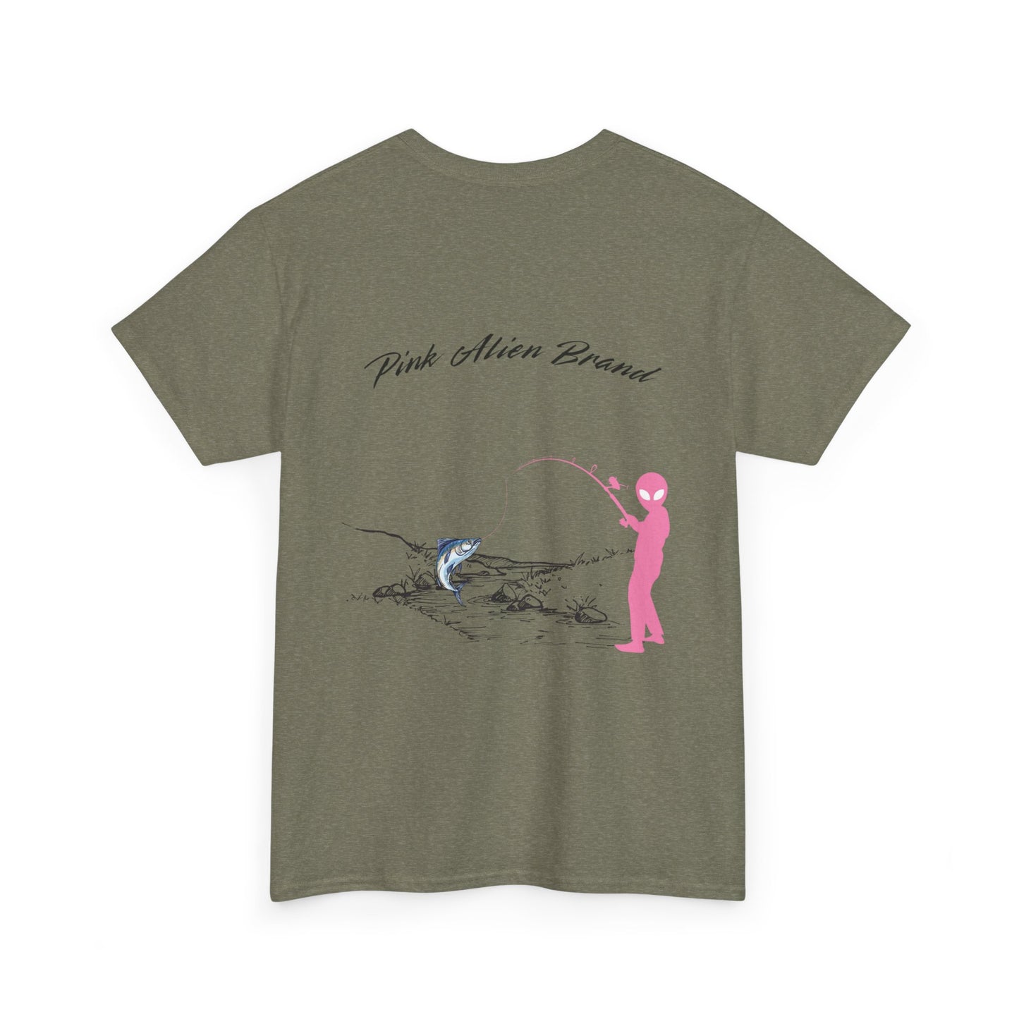 Pink Alien Brand Fishing Tee