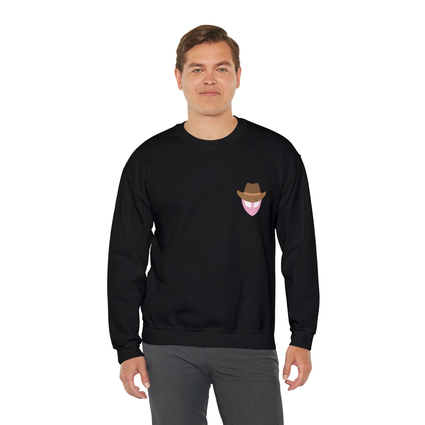 Pink Alien Western Crewneck