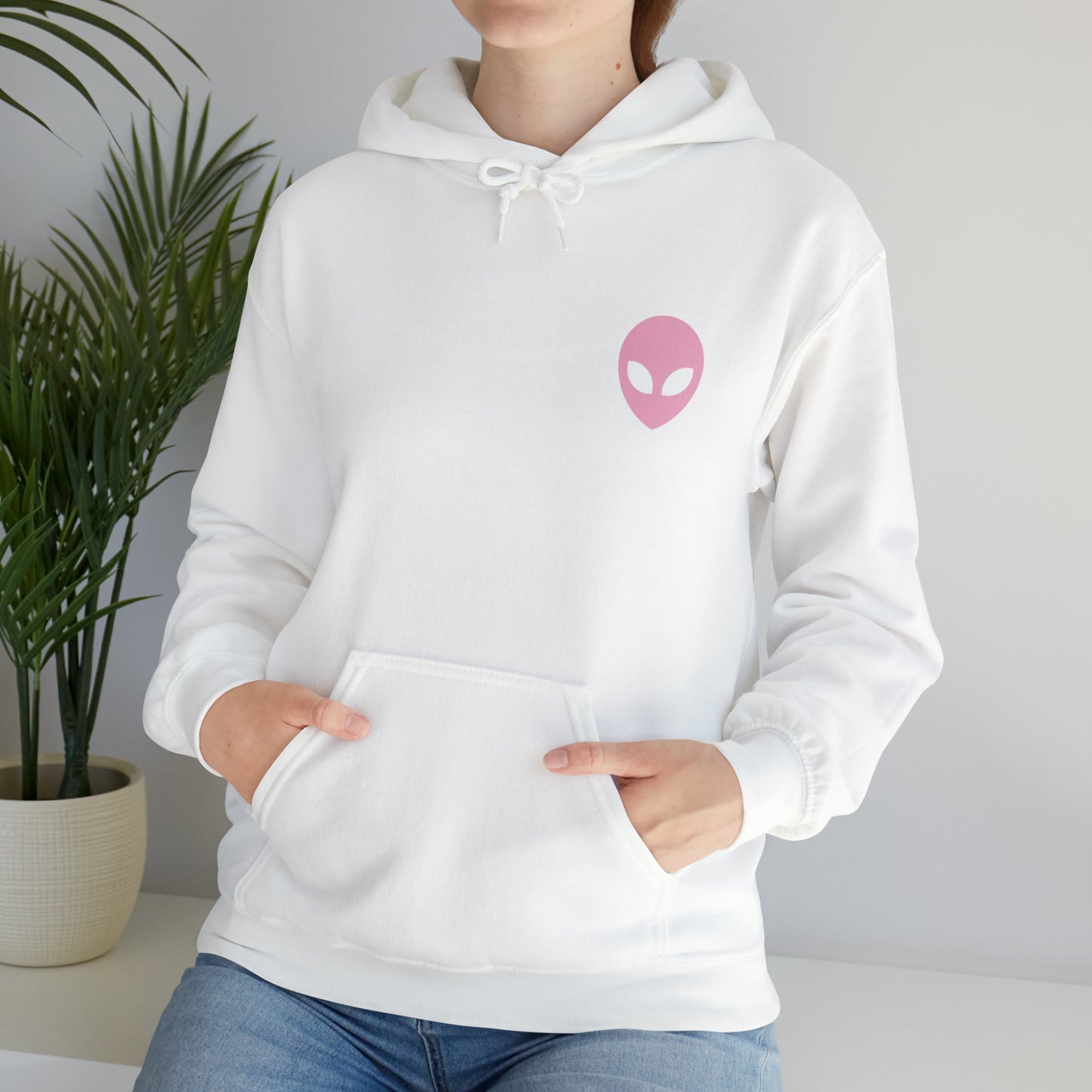 Pink Alien Basic Hoodie