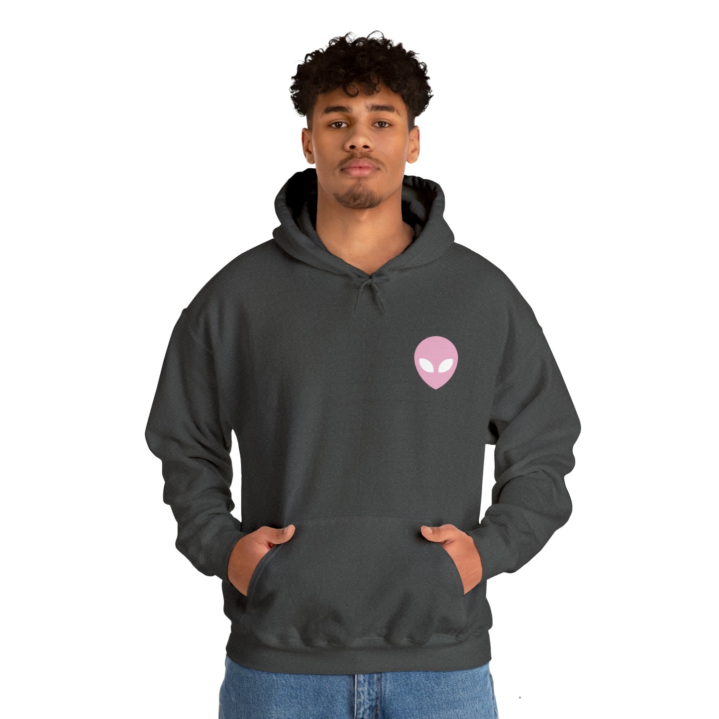 Pink Alien Basic Hoodie