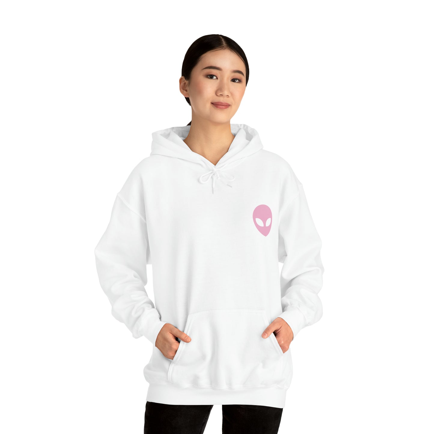 Pink Alien Basic Hoodie