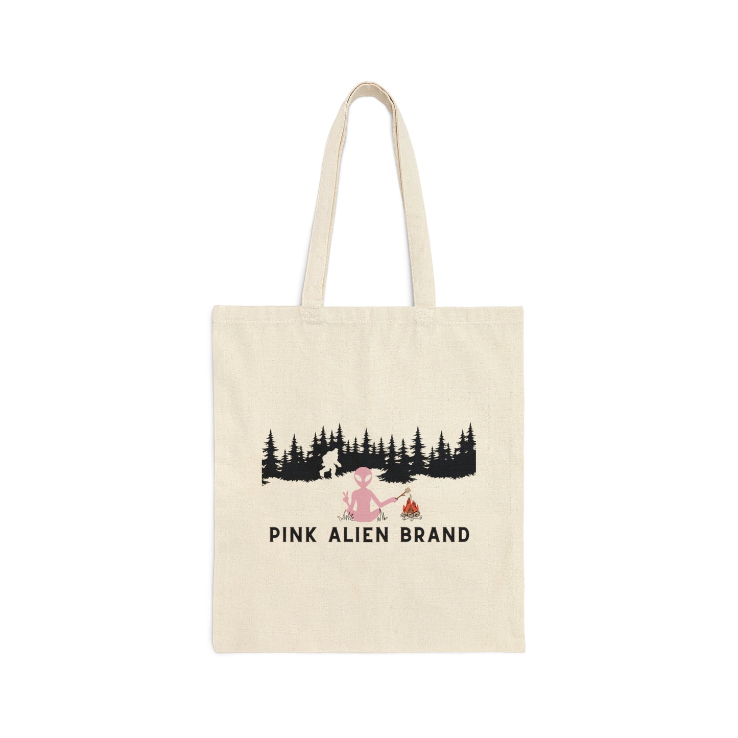 Pink Alien We Are Not Alone Tote Bag