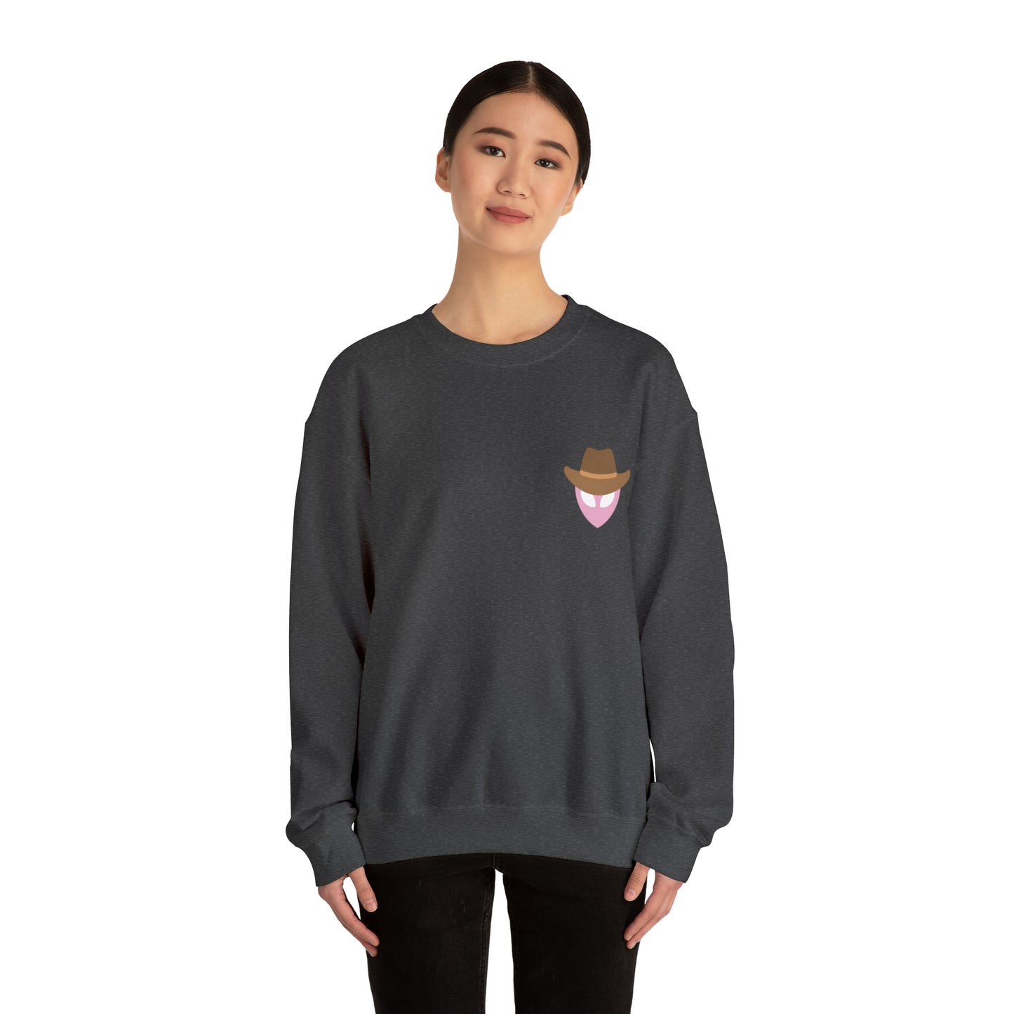 Pink Alien Western Crewneck