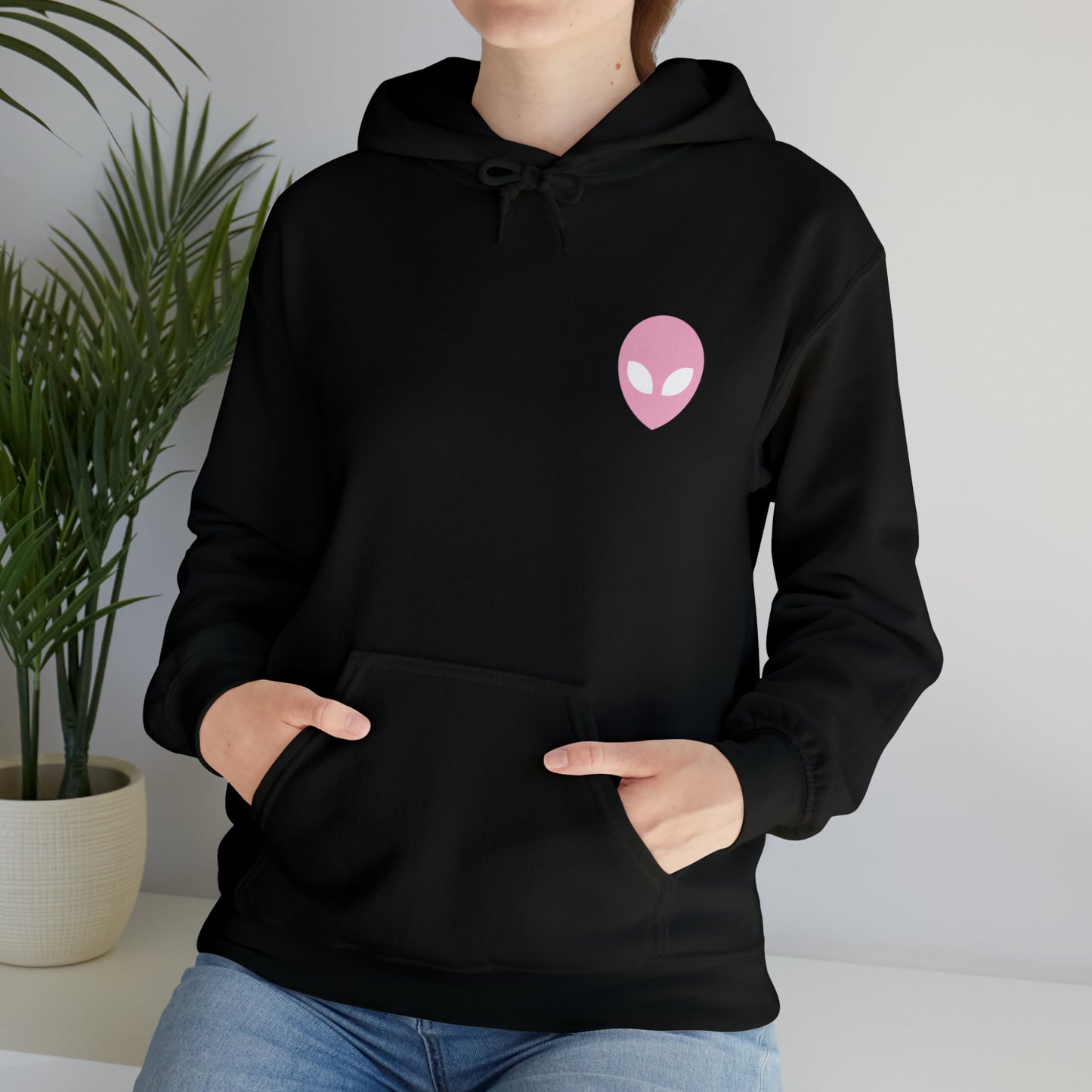 Pink Alien Basic Hoodie