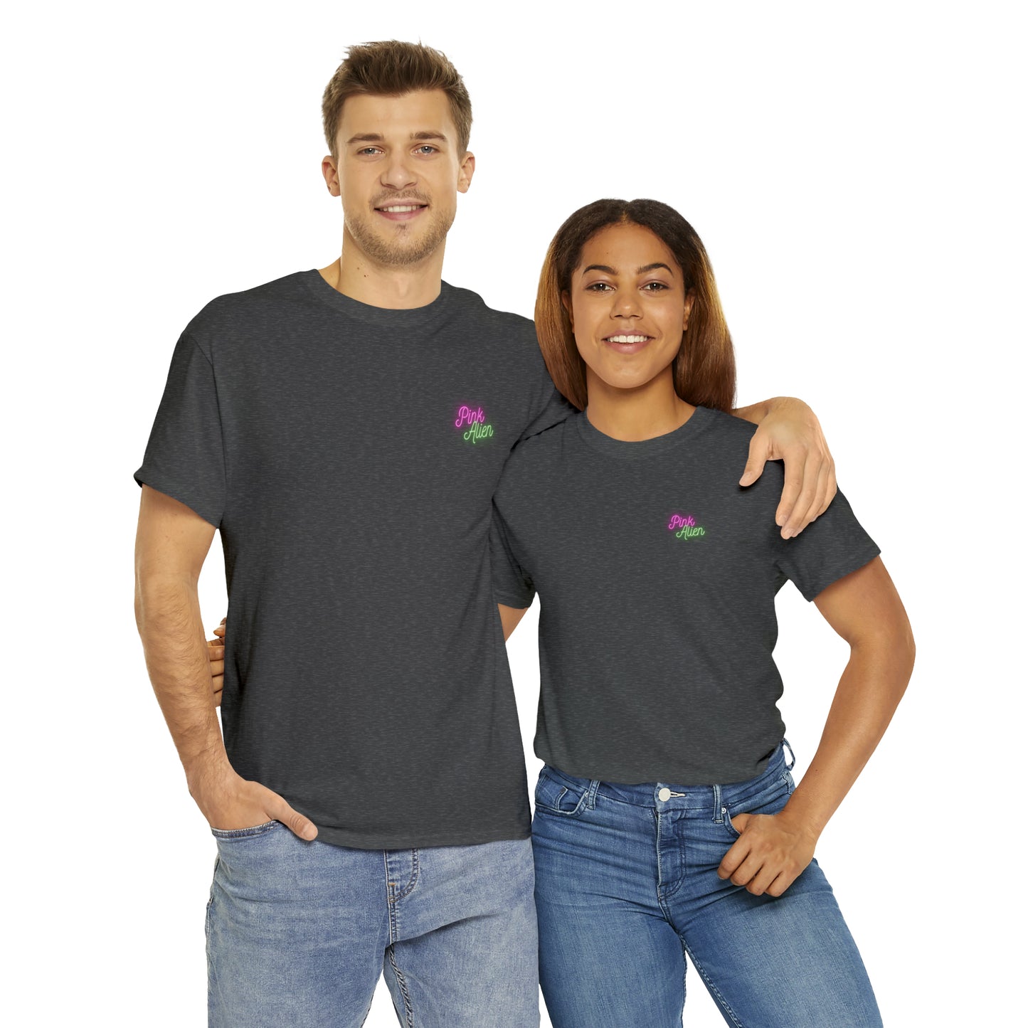 Pink Alien Retro Planet Tee