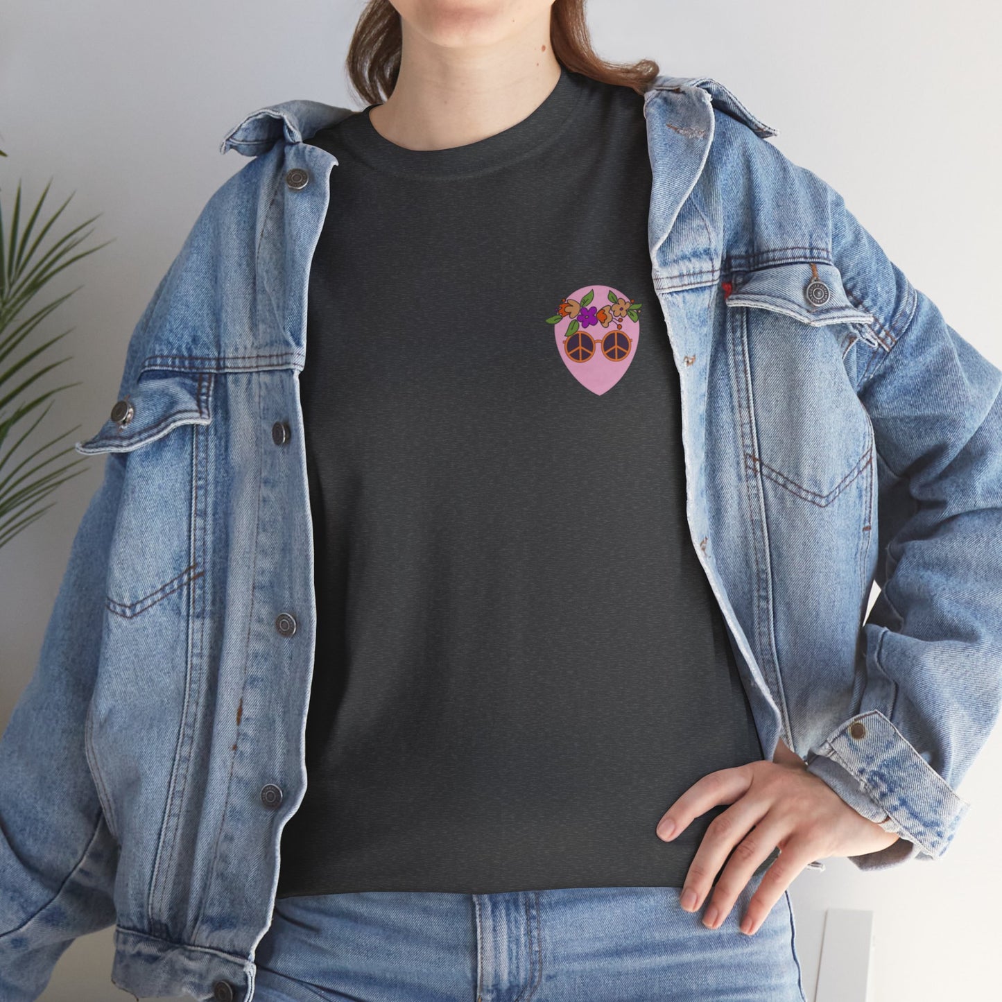 Pink Alien Flower Power Tee