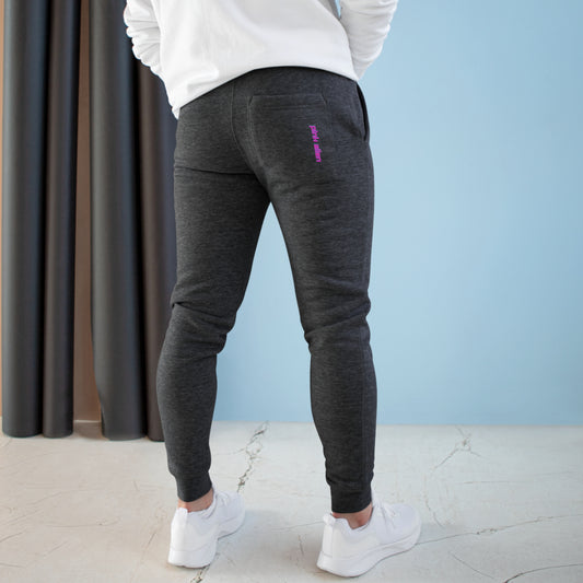 Pink Alien Lettering Fleece Joggers