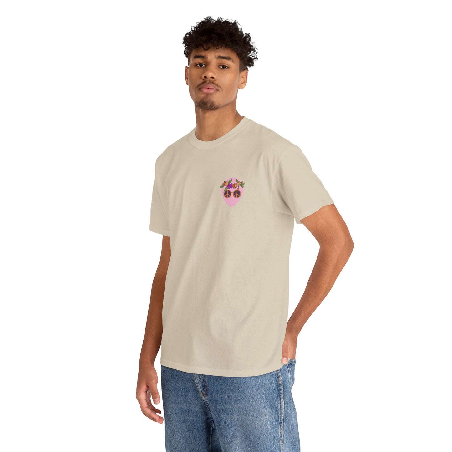 Pink Alien Flower Power Tee