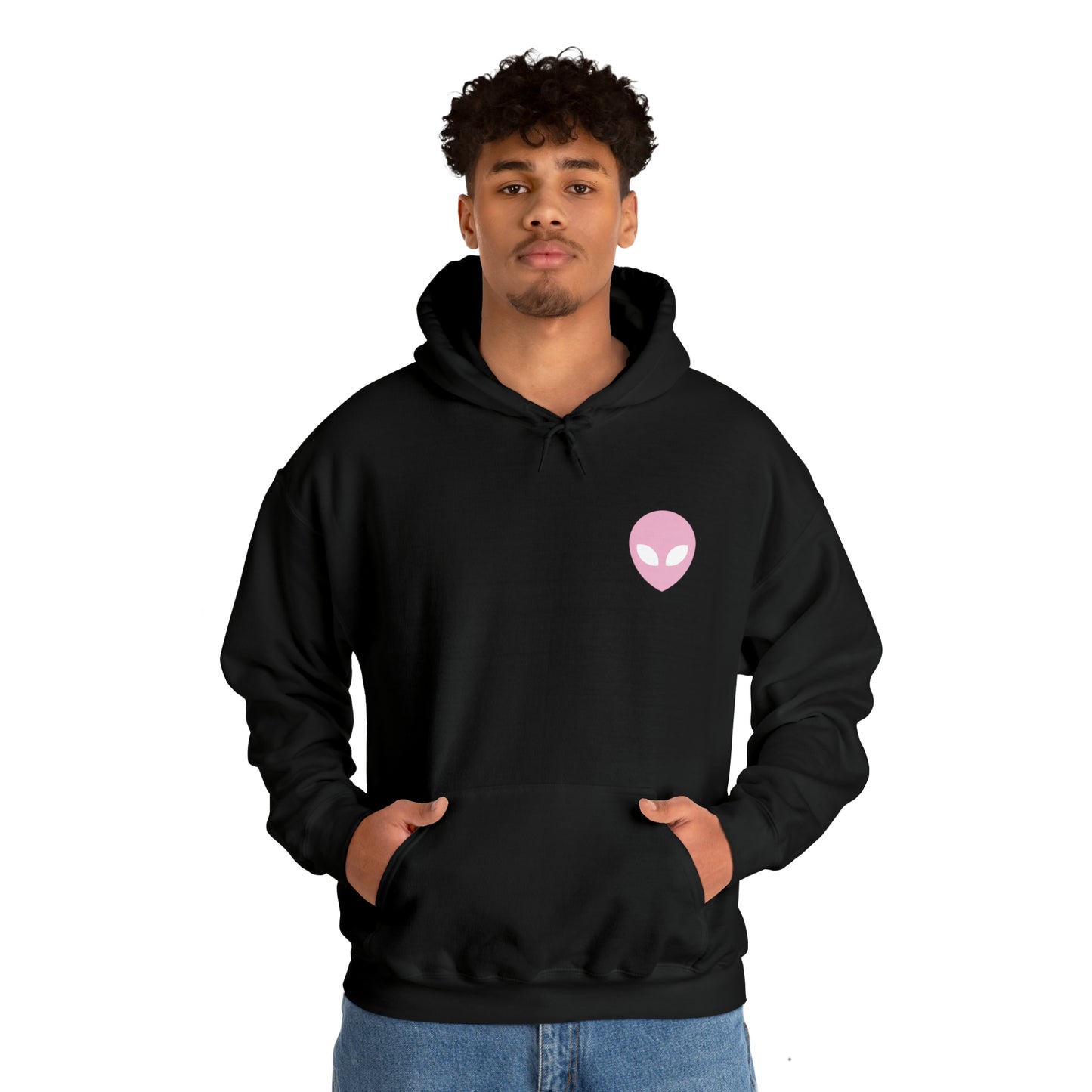 Pink Alien Basic Hoodie