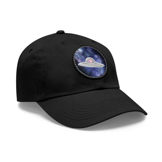 Pink Alien Spaceship Patch Hat