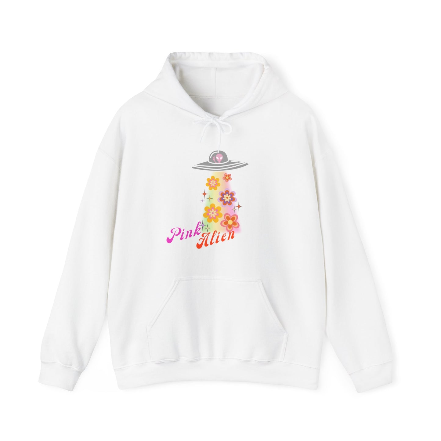 Pink Alien Flower Power Hoodie