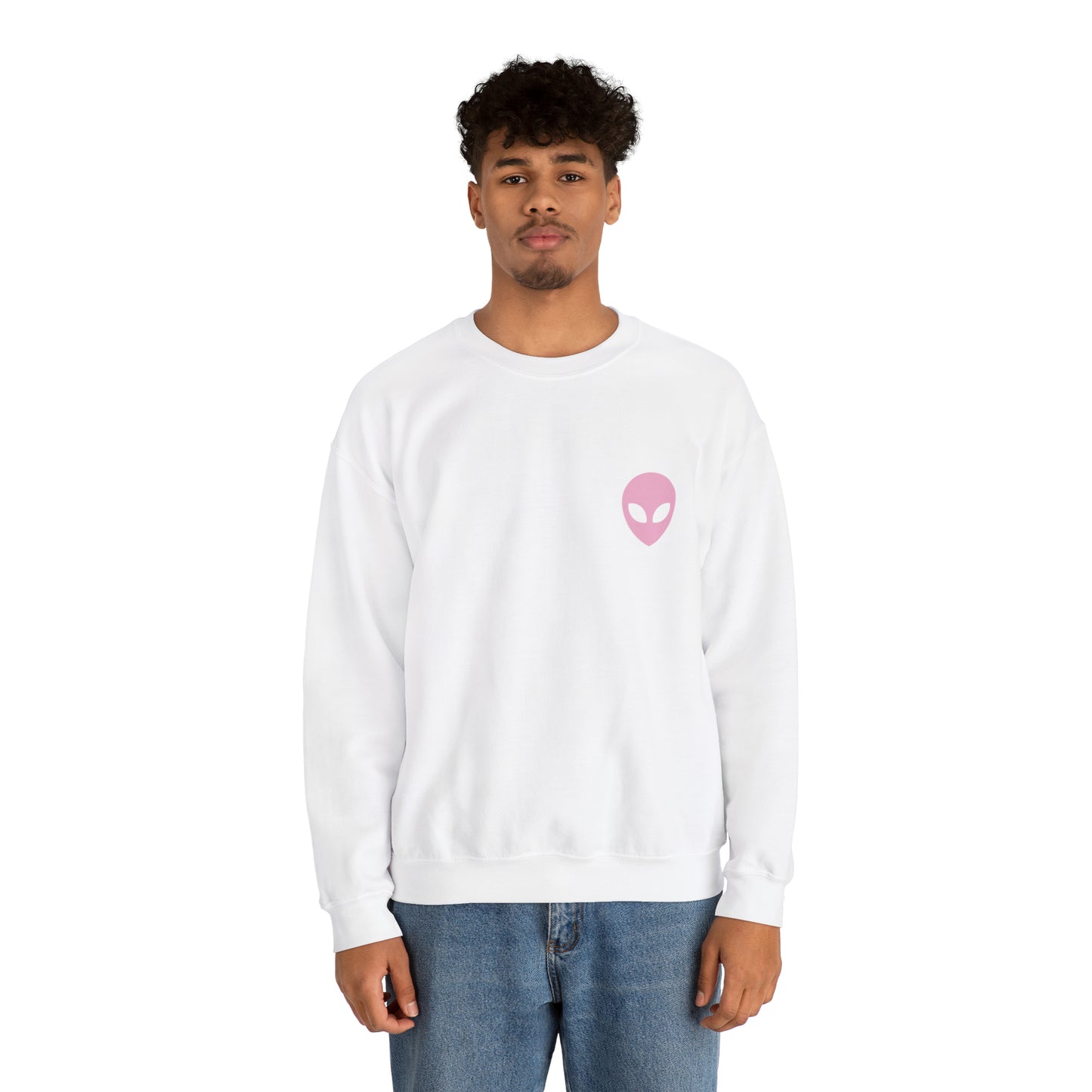 Pink Alien Basic Crewneck