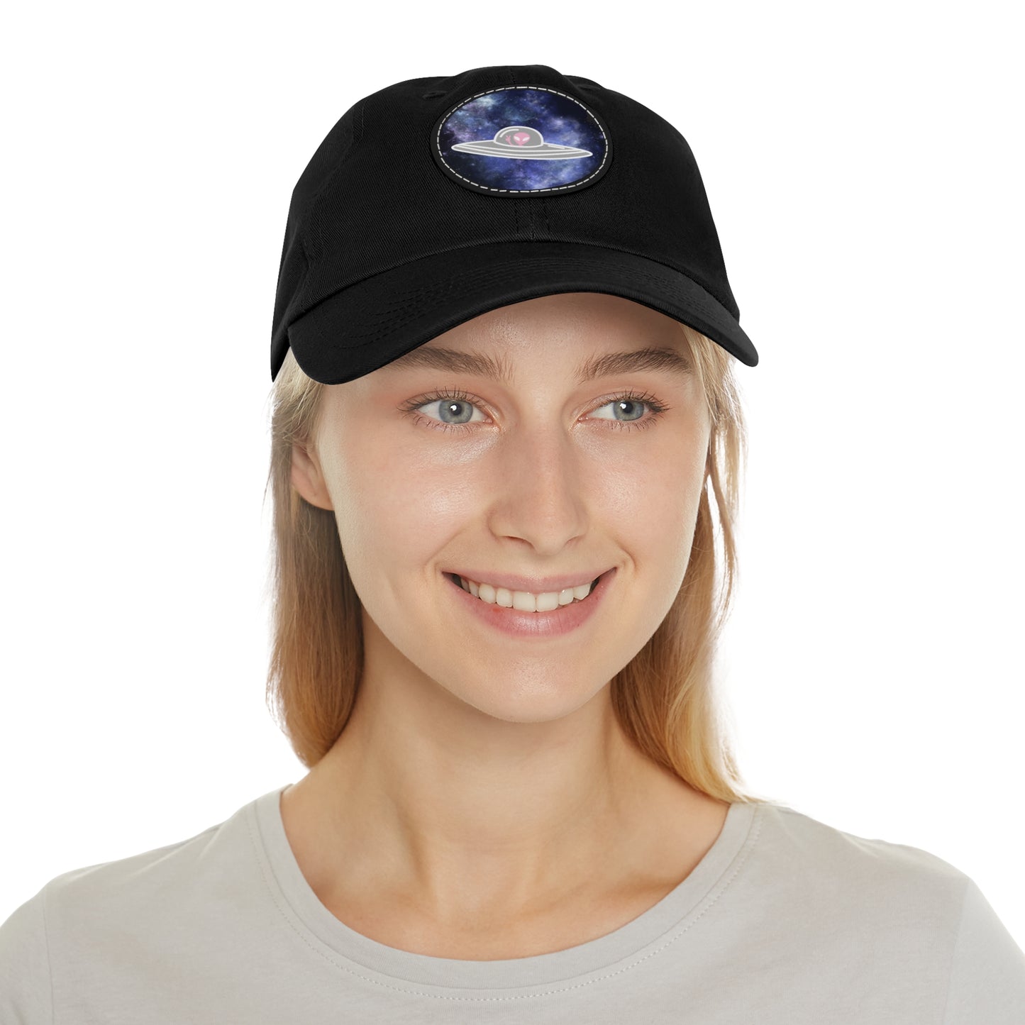 Pink Alien Spaceship Patch Hat