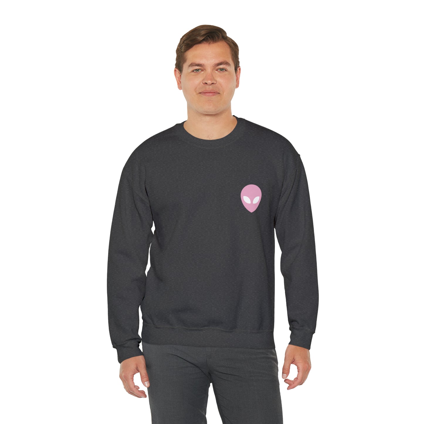 Pink Alien Basic Crewneck