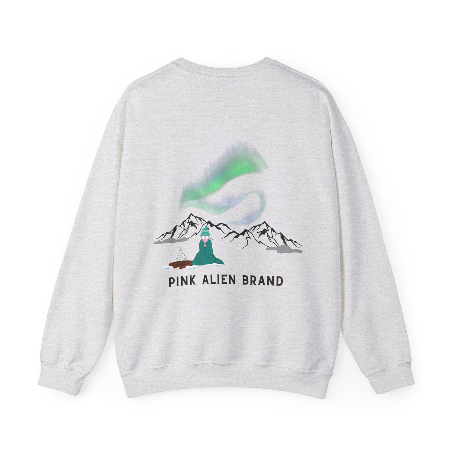 Pink Alien Northern Lights Crewneck