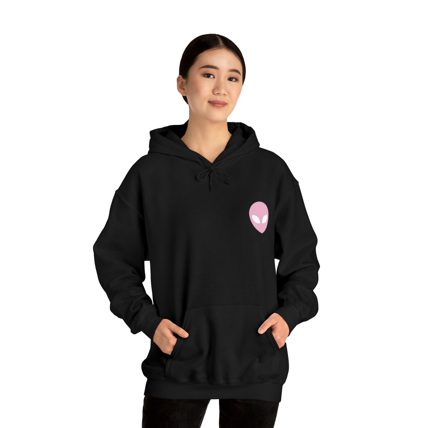 Pink Alien Basic Hoodie