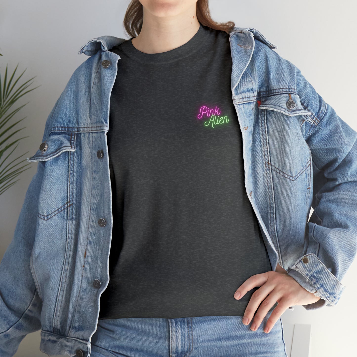Pink Alien Retro Planet Tee