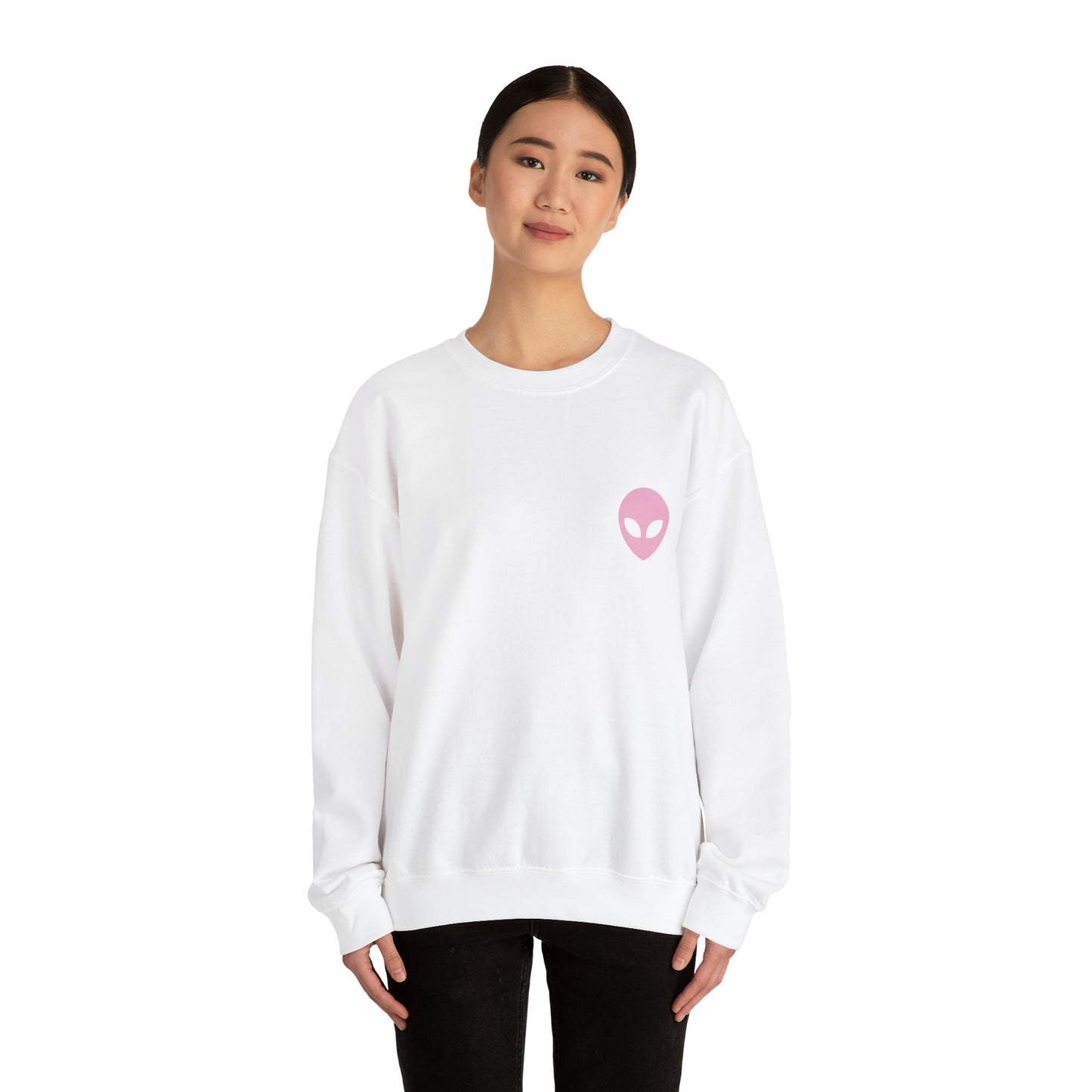 Pink Alien Basic Crewneck