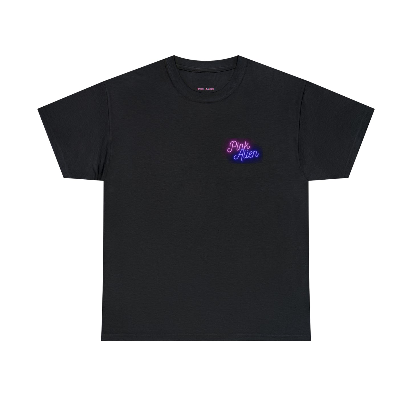 Pink Alien Meditative Mushroom Tee