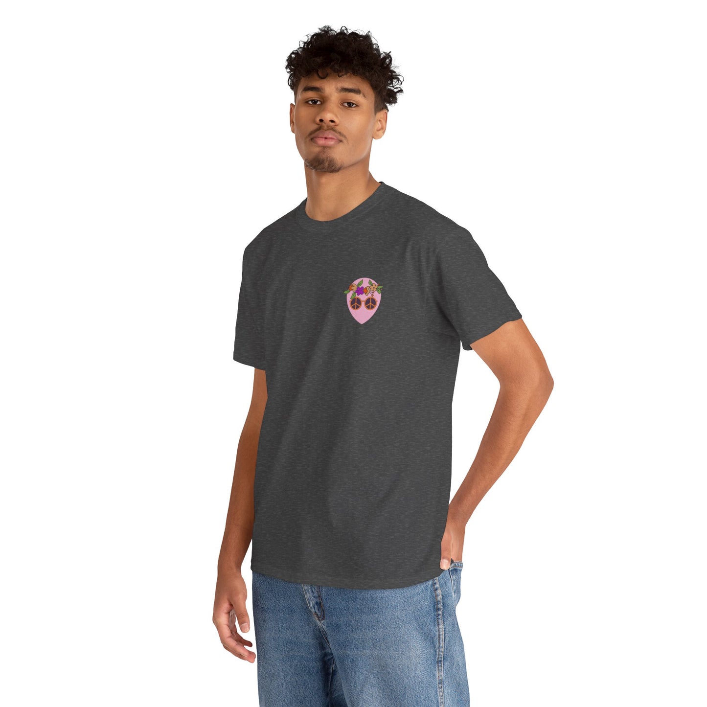 Pink Alien Flower Power Tee