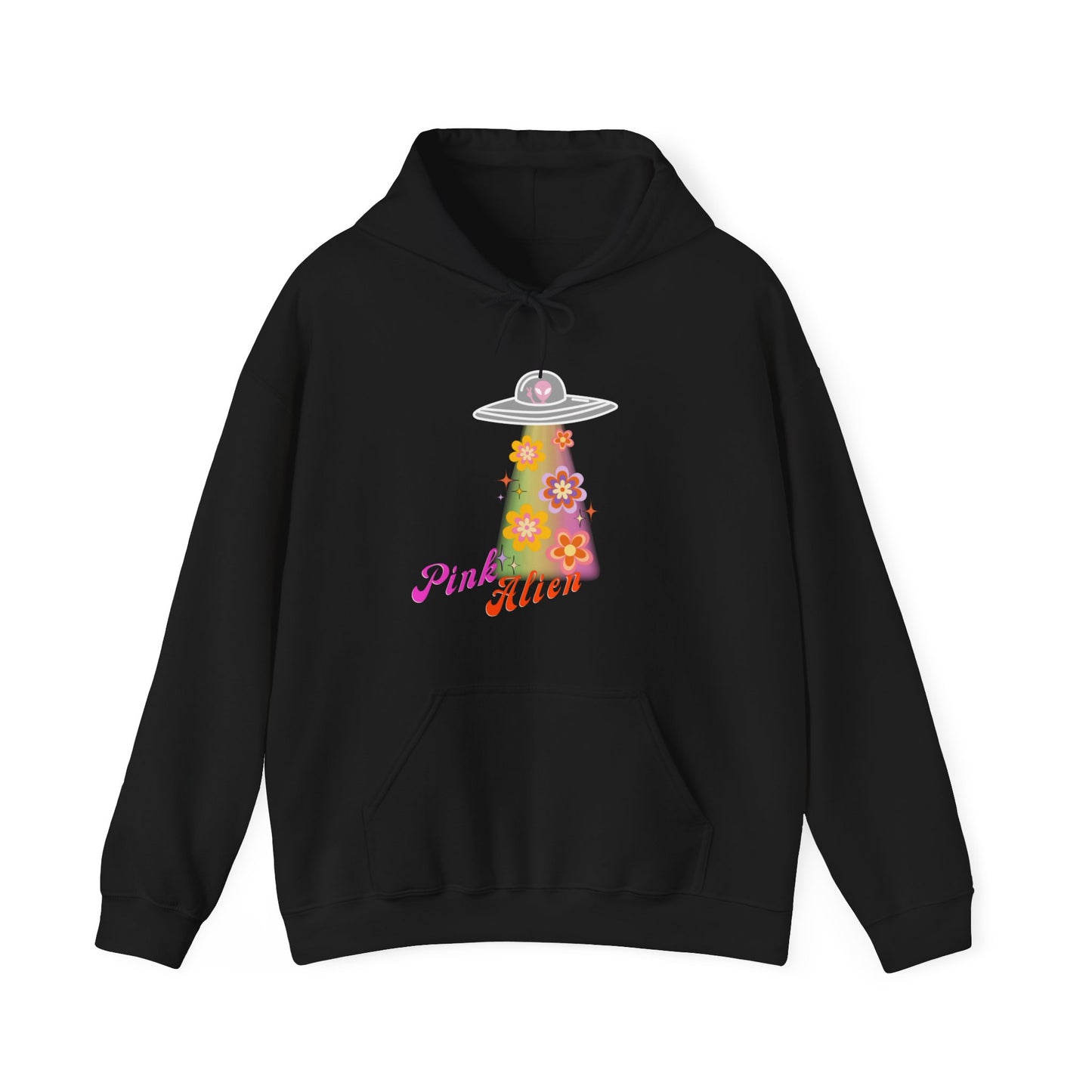 Pink Alien Flower Power Hoodie