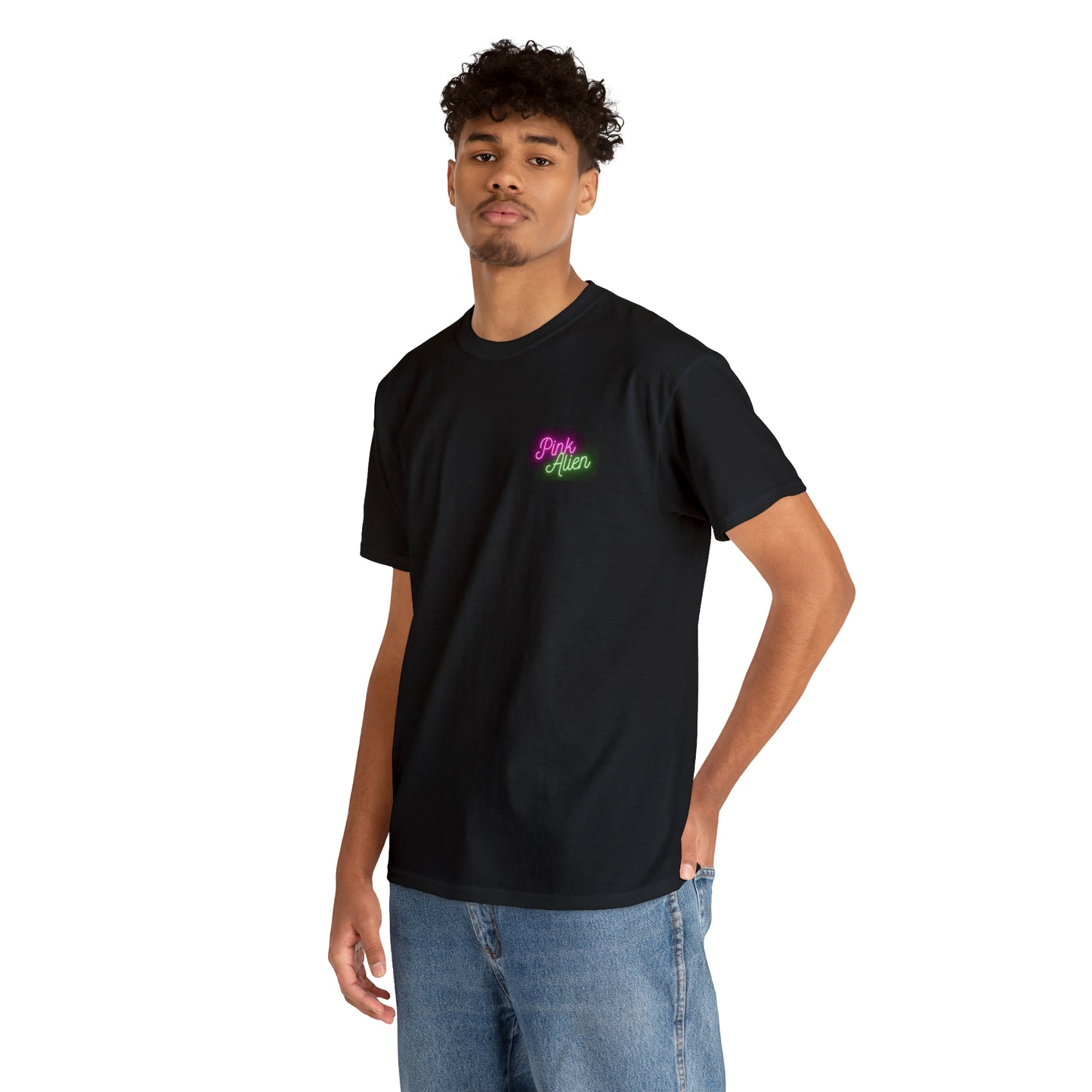Pink Alien Retro Planet Tee