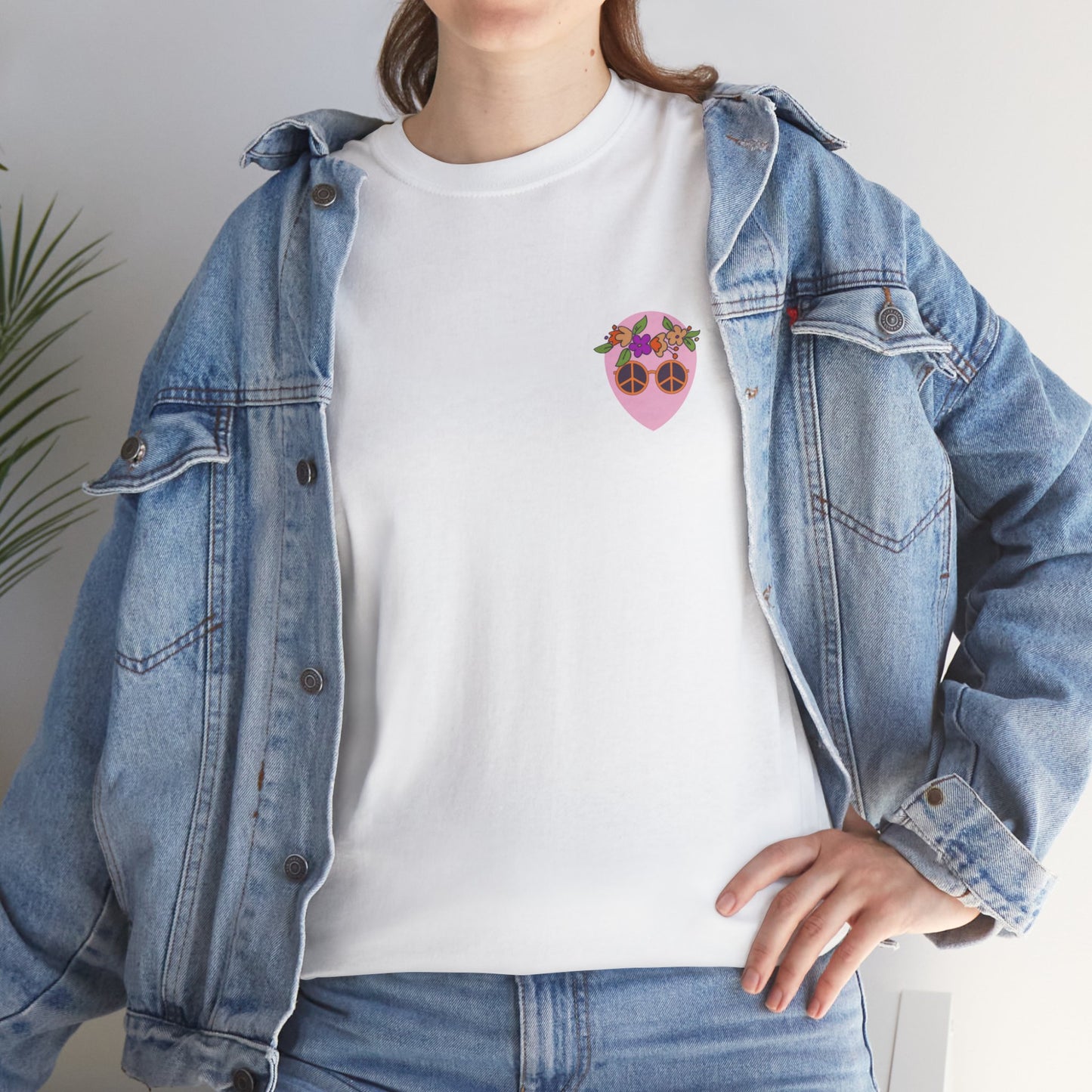 Pink Alien Flower Power Tee