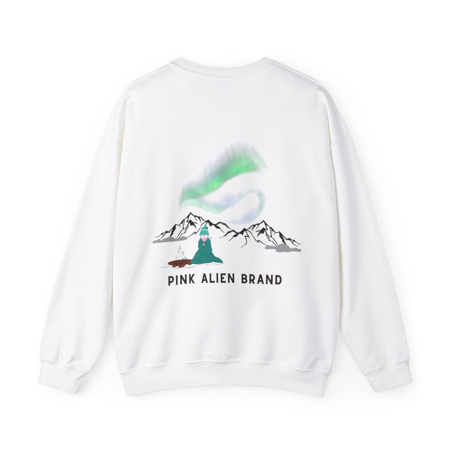 Pink Alien Northern Lights Crewneck