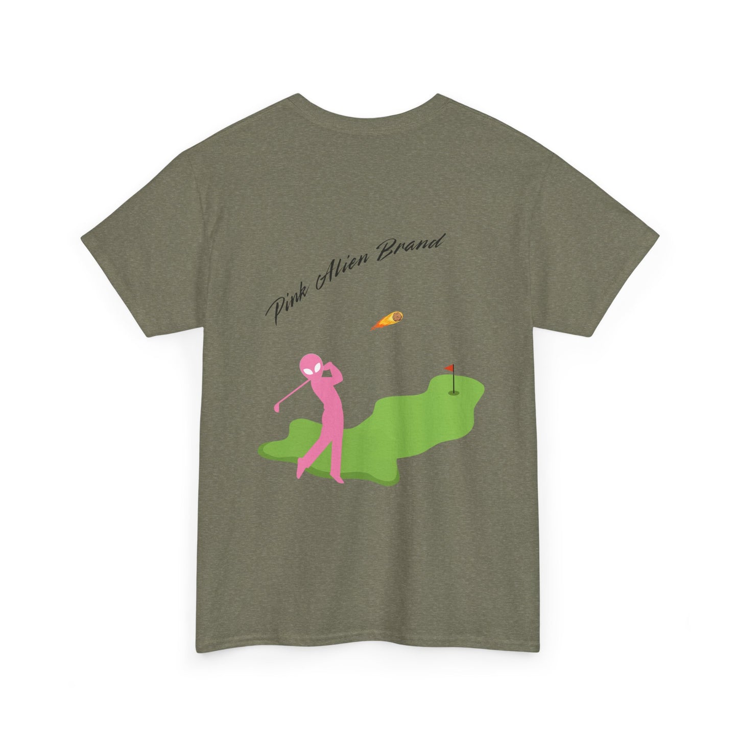 Pink Alien Golfing Tee
