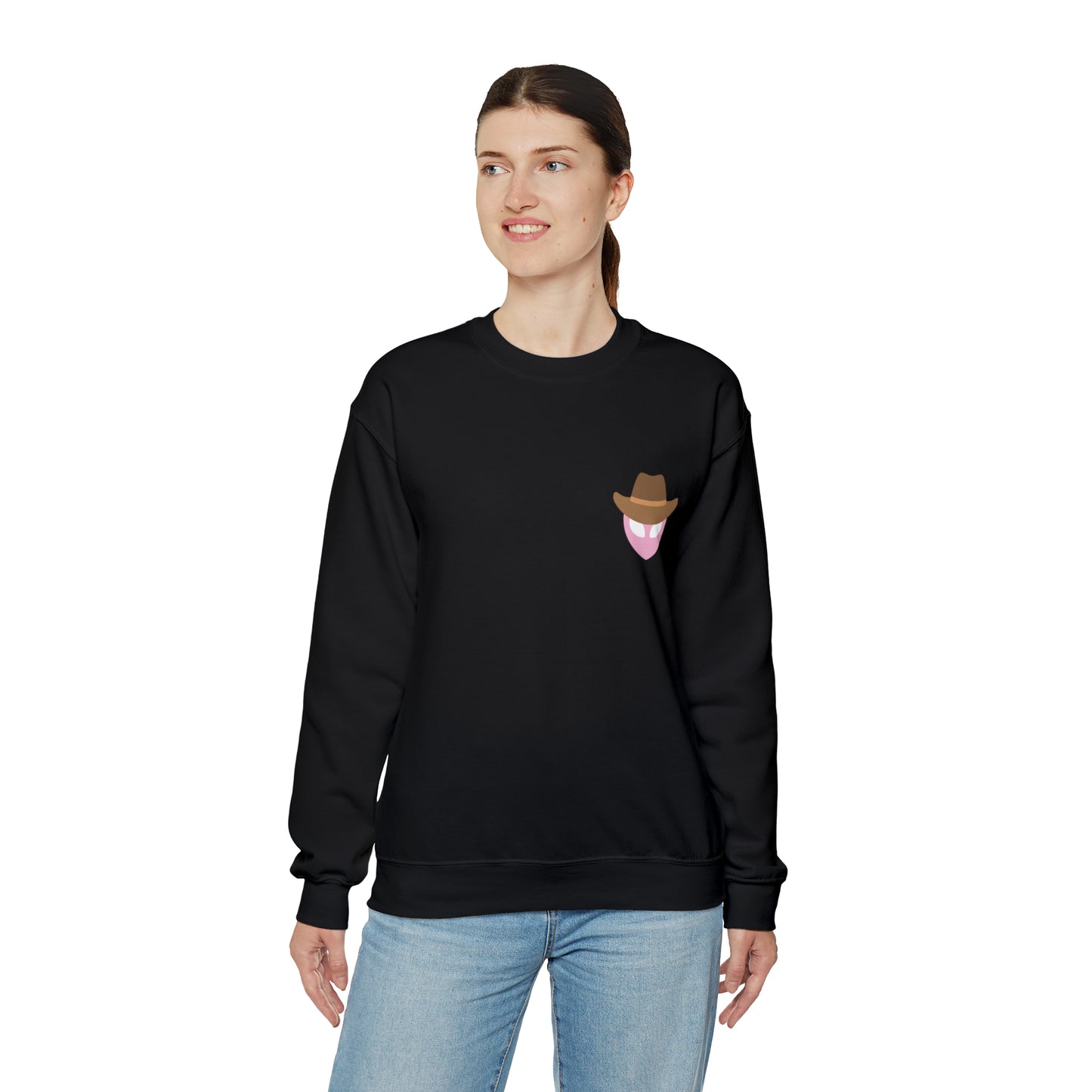 Pink Alien Western Crewneck