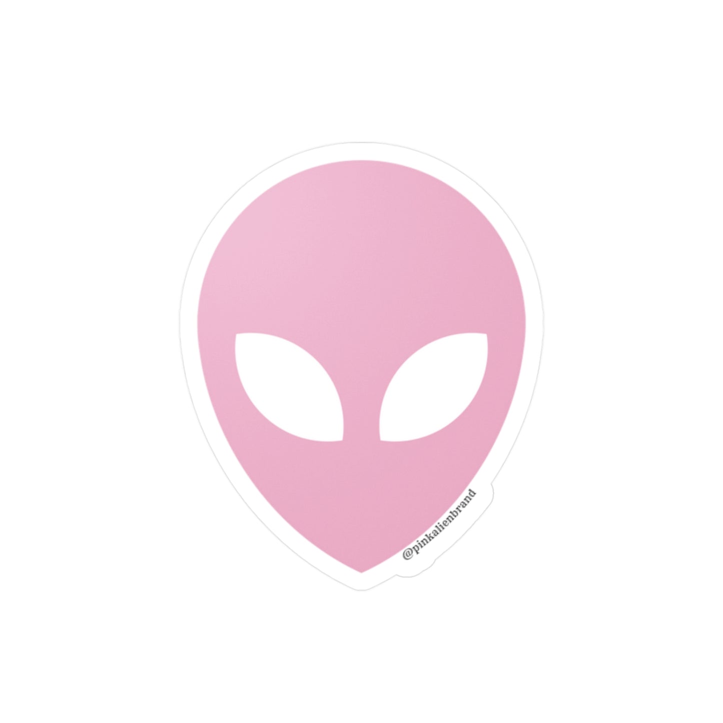 Pink Alien Vinyl Sticker