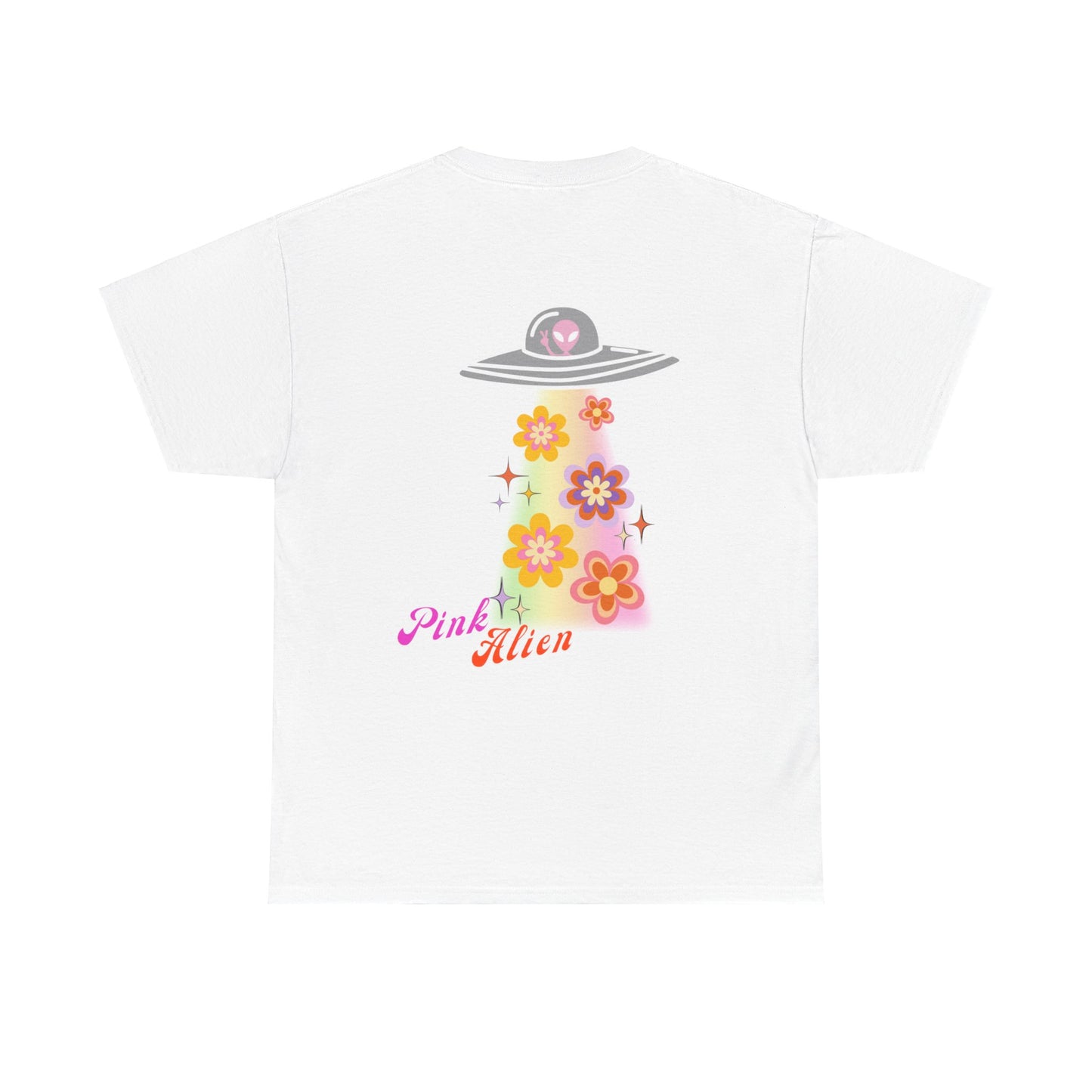 Pink Alien Flower Power Tee