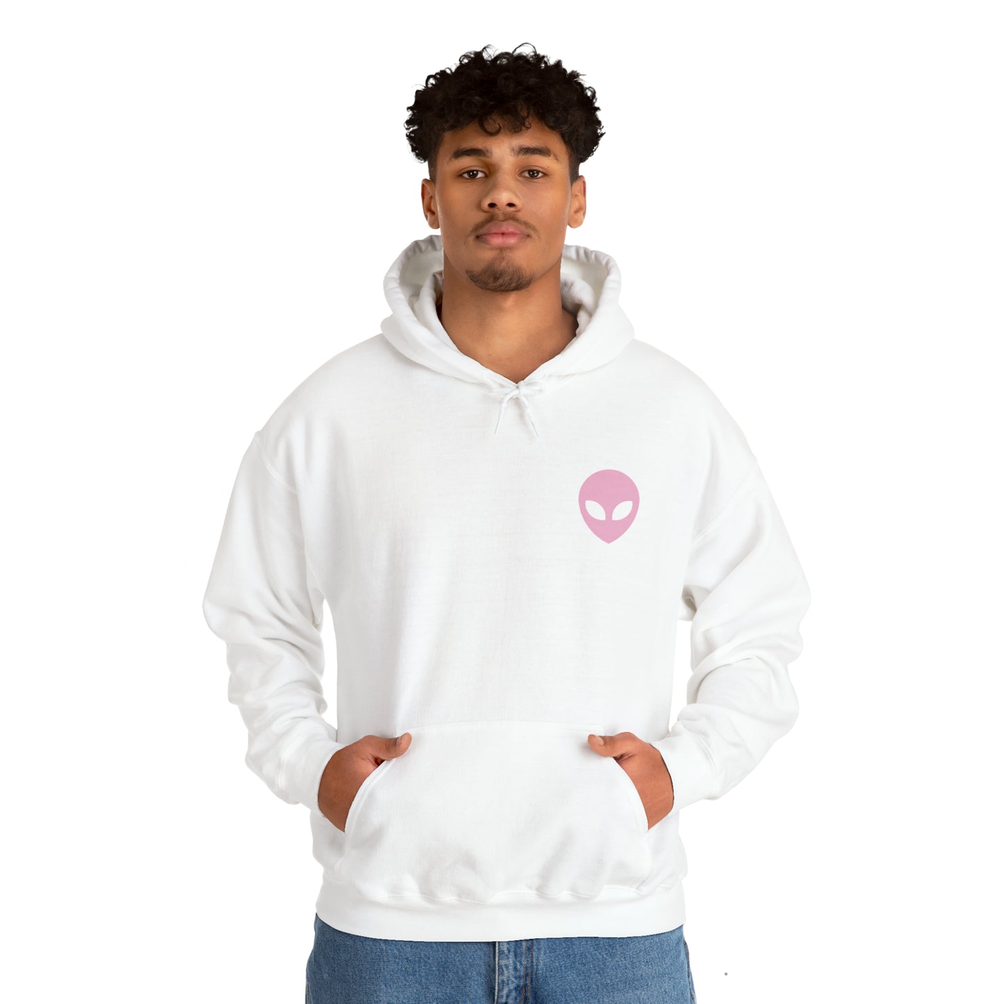 Pink Alien Basic Hoodie