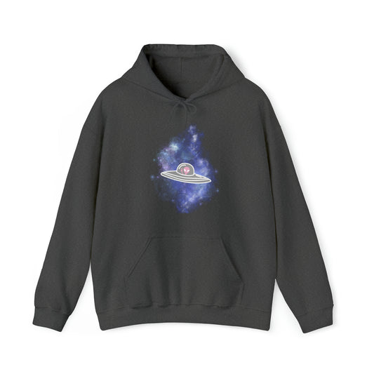 Pink Alien Spaceship Hoodie