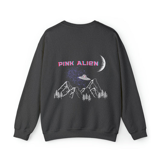 Pink Alien Mountain Crewneck