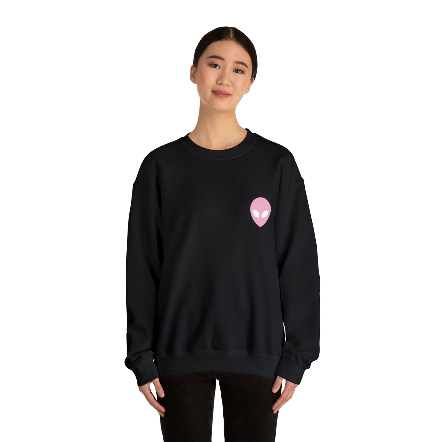 Pink Alien Basic Crewneck