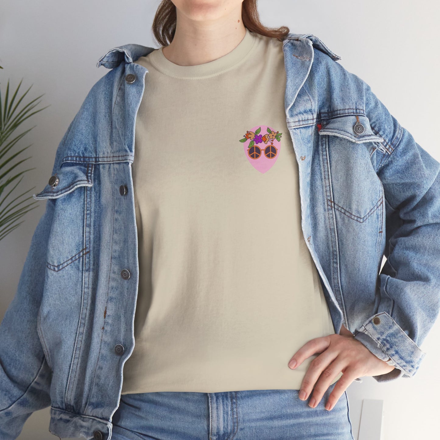 Pink Alien Flower Power Tee