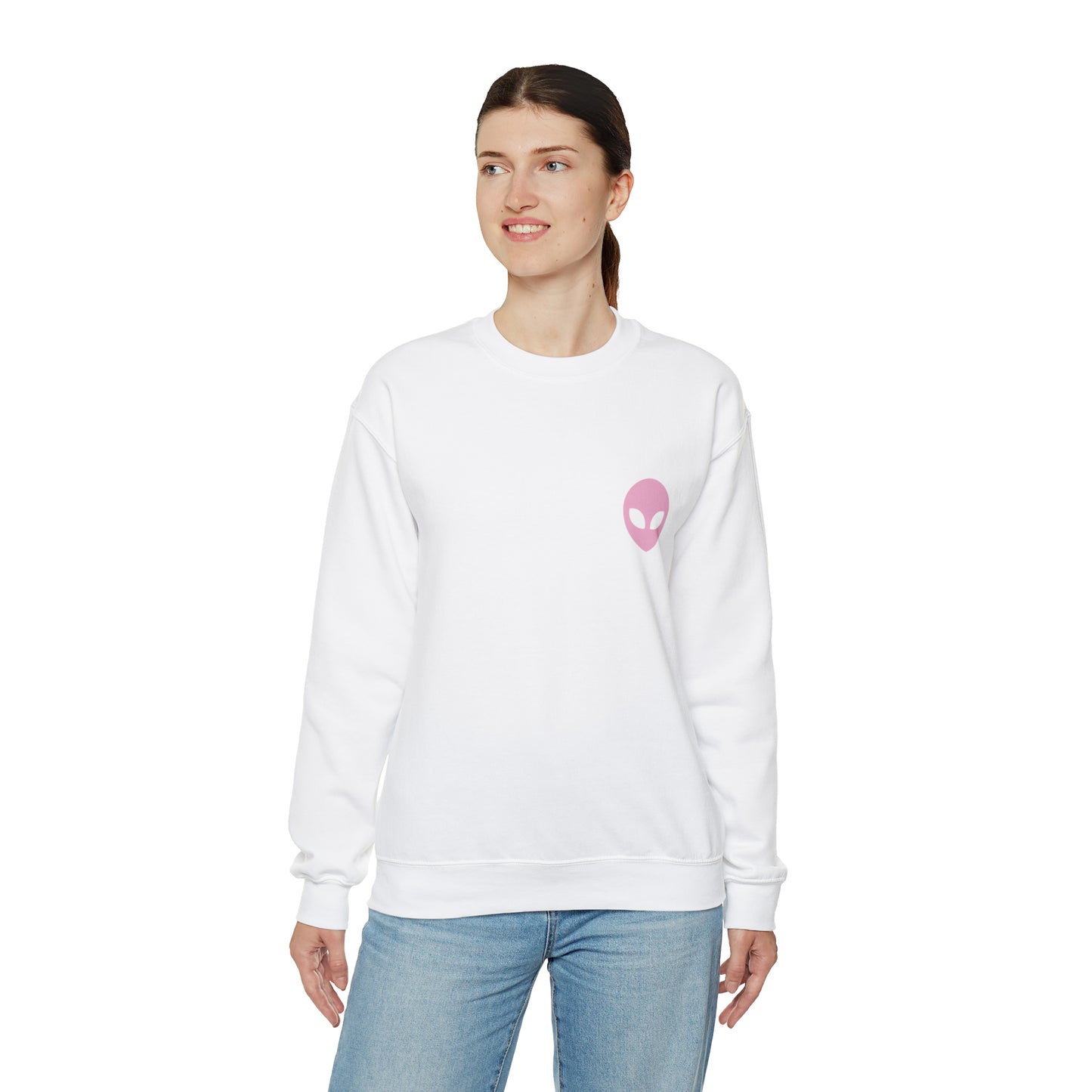 Pink Alien Basic Crewneck