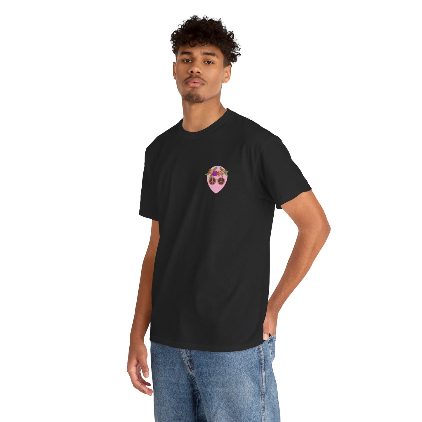 Pink Alien Flower Power Tee